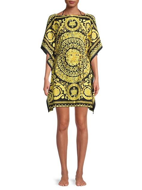 versace kaftan|Shop Versace Barocco Print Coverup Caftan .